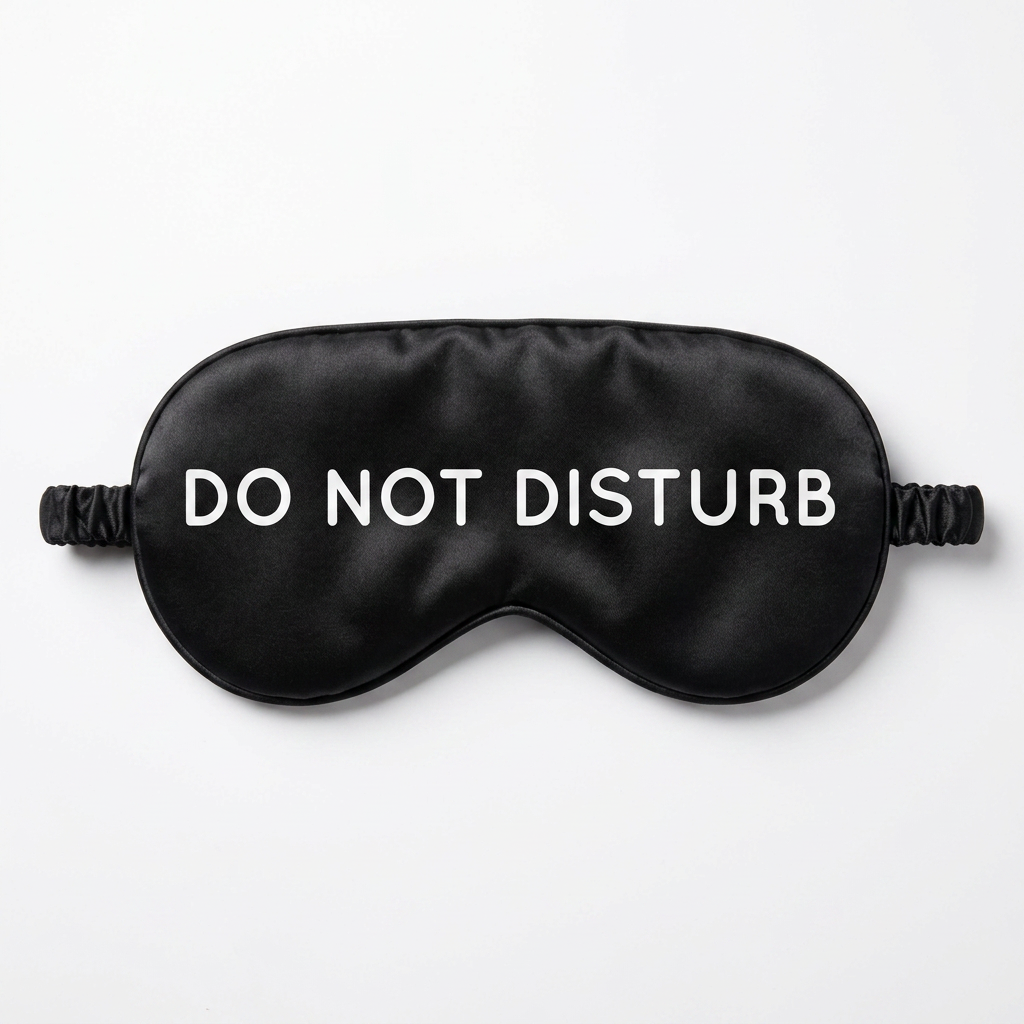 VITYA silk sleep mask, Do Not Disturb side